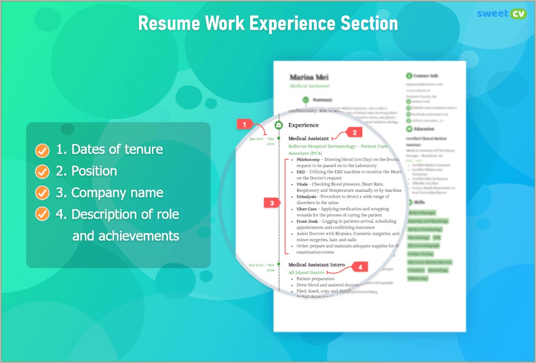 Best Practices For Resume Work History Section