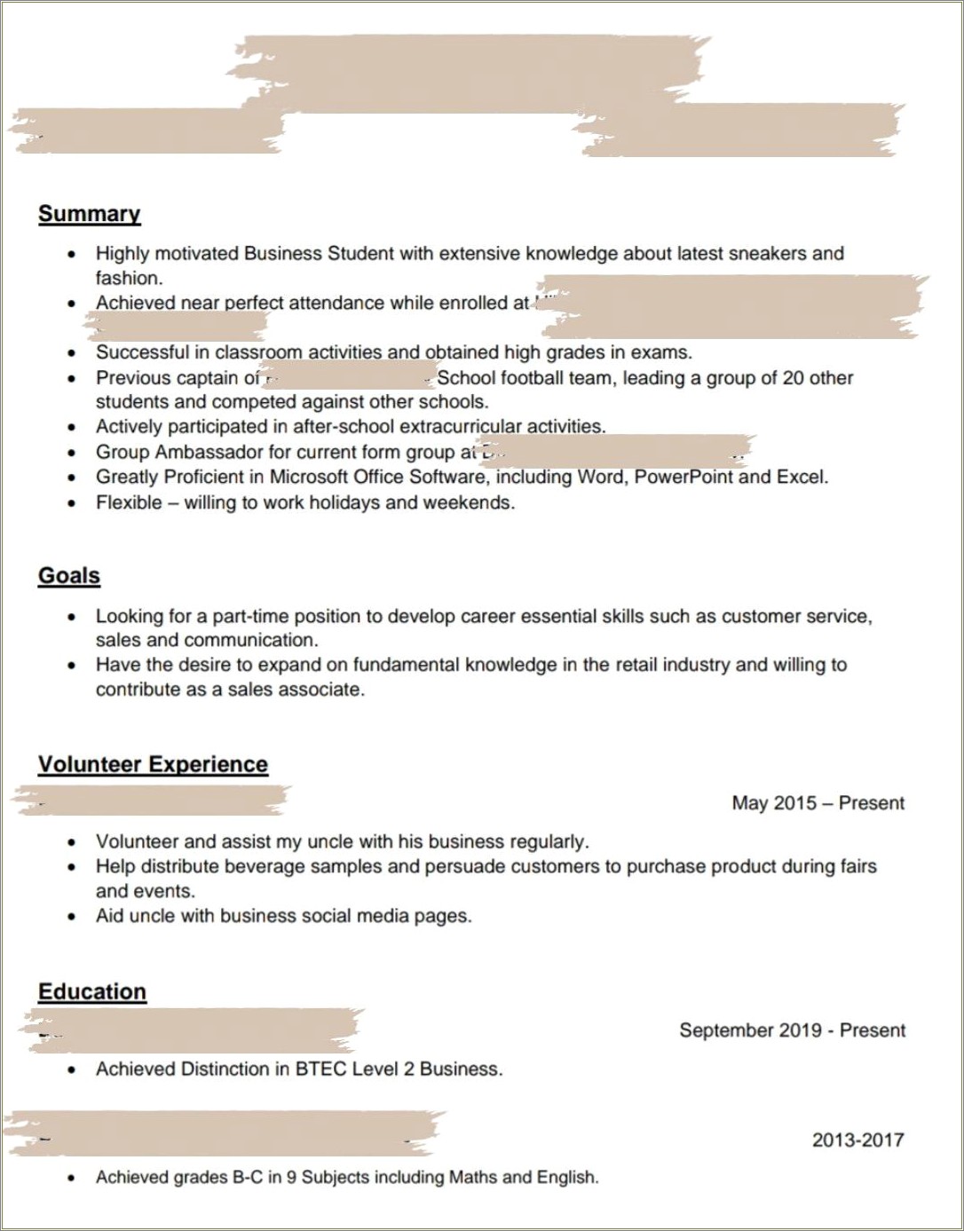 Best Professional Summary For Resume Low Experience