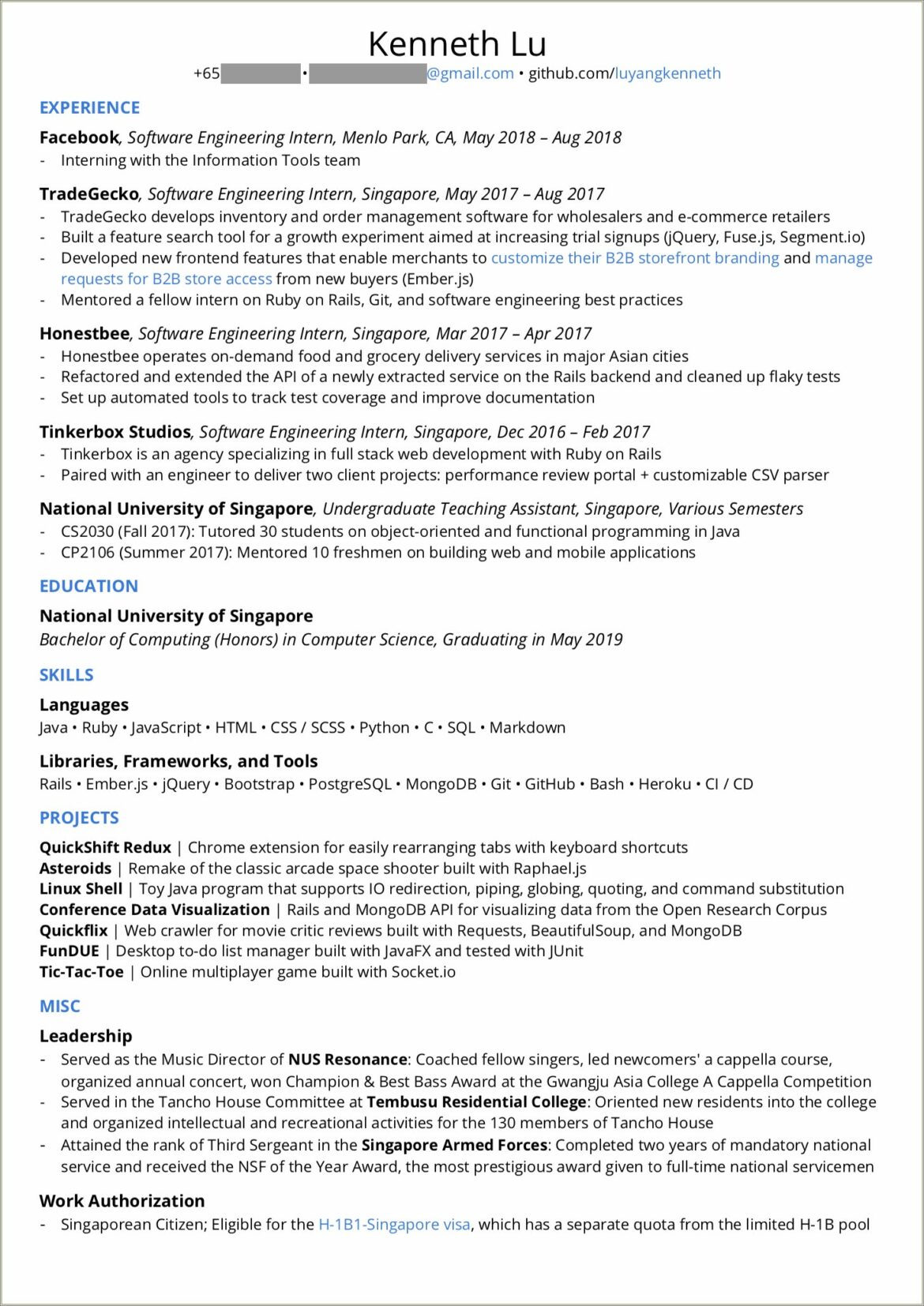 Best Resume 2017 For Graduate Engineering Students