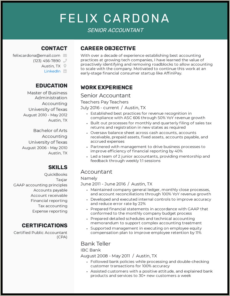 Best Resume For Applying A Job