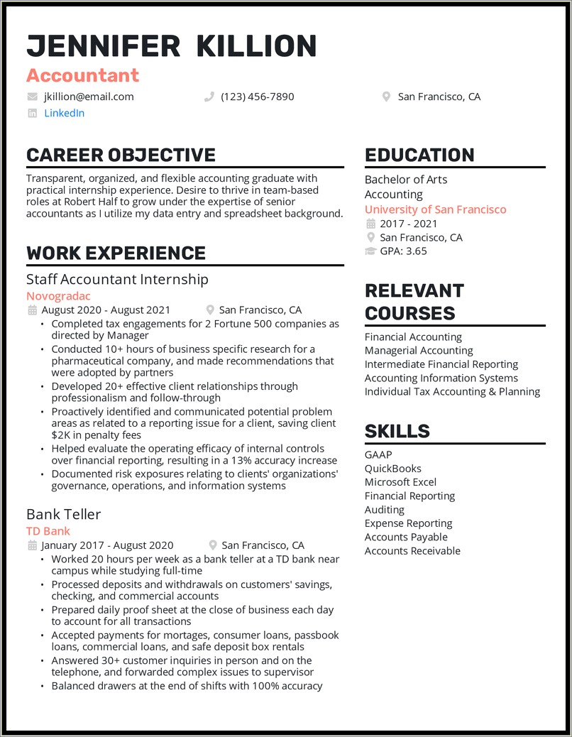 Best Resume For It Professional 2019