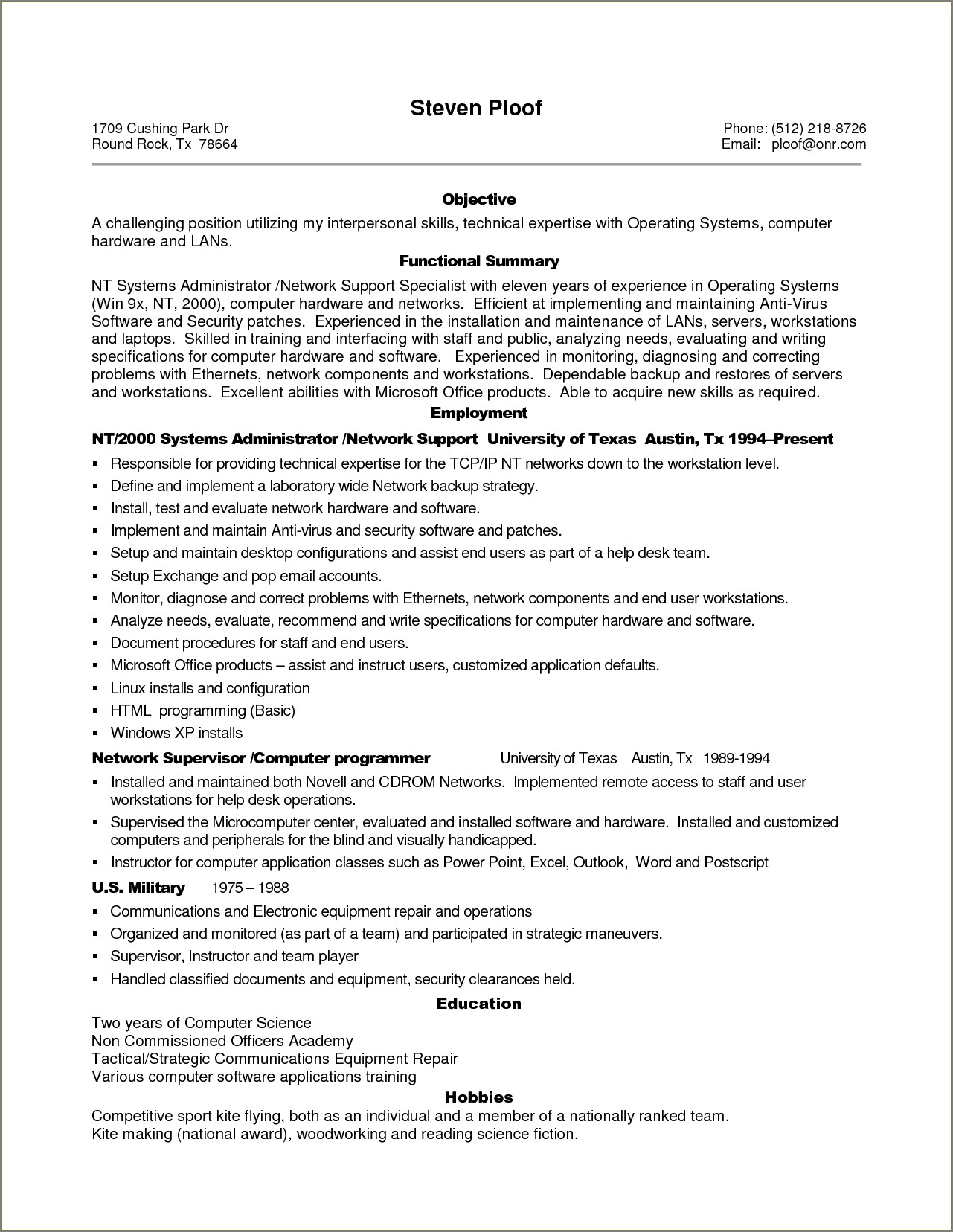 Best Resume Format For 10 Years Experience