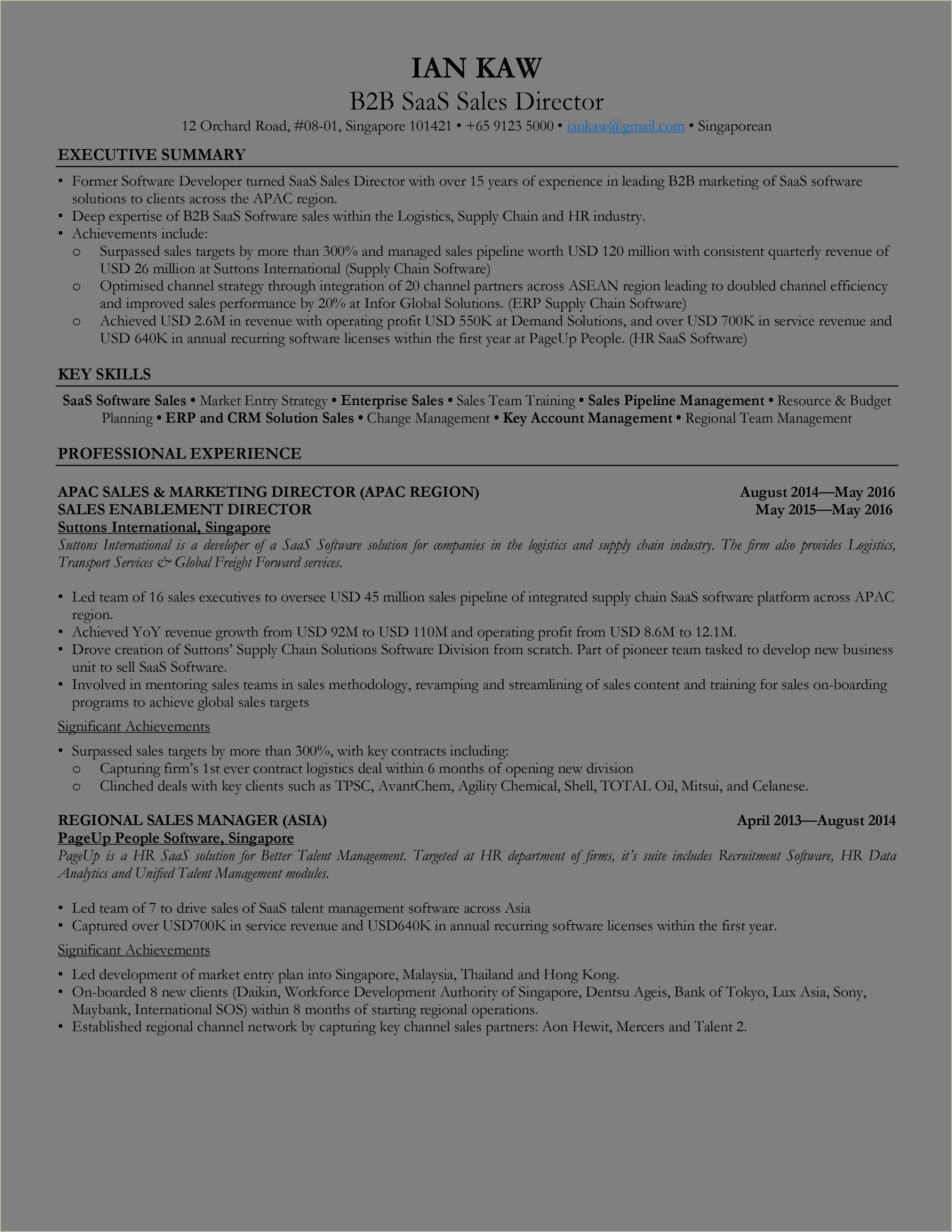 Best Resume Format For 65 And Above