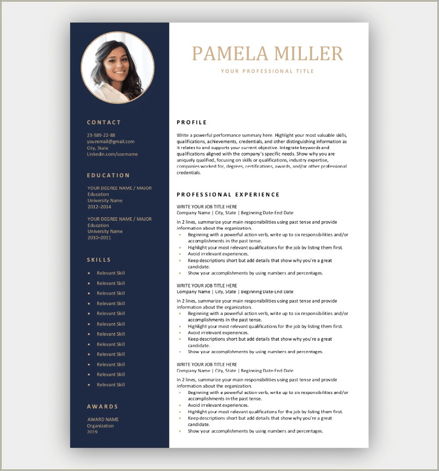 Best Resume Format For Freshers Free Download