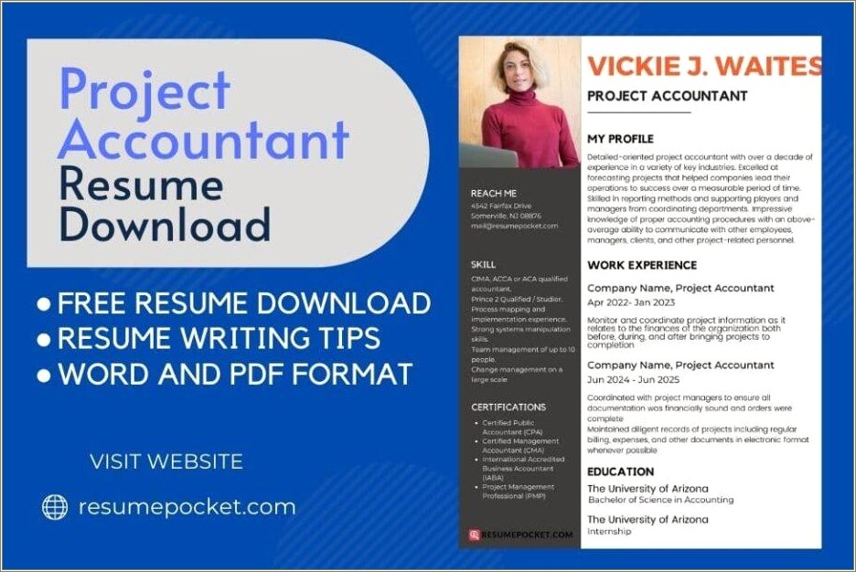 Best Resume Format For Project Management Pdf
