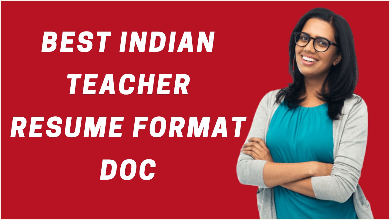Best Resume Format Pdf In India