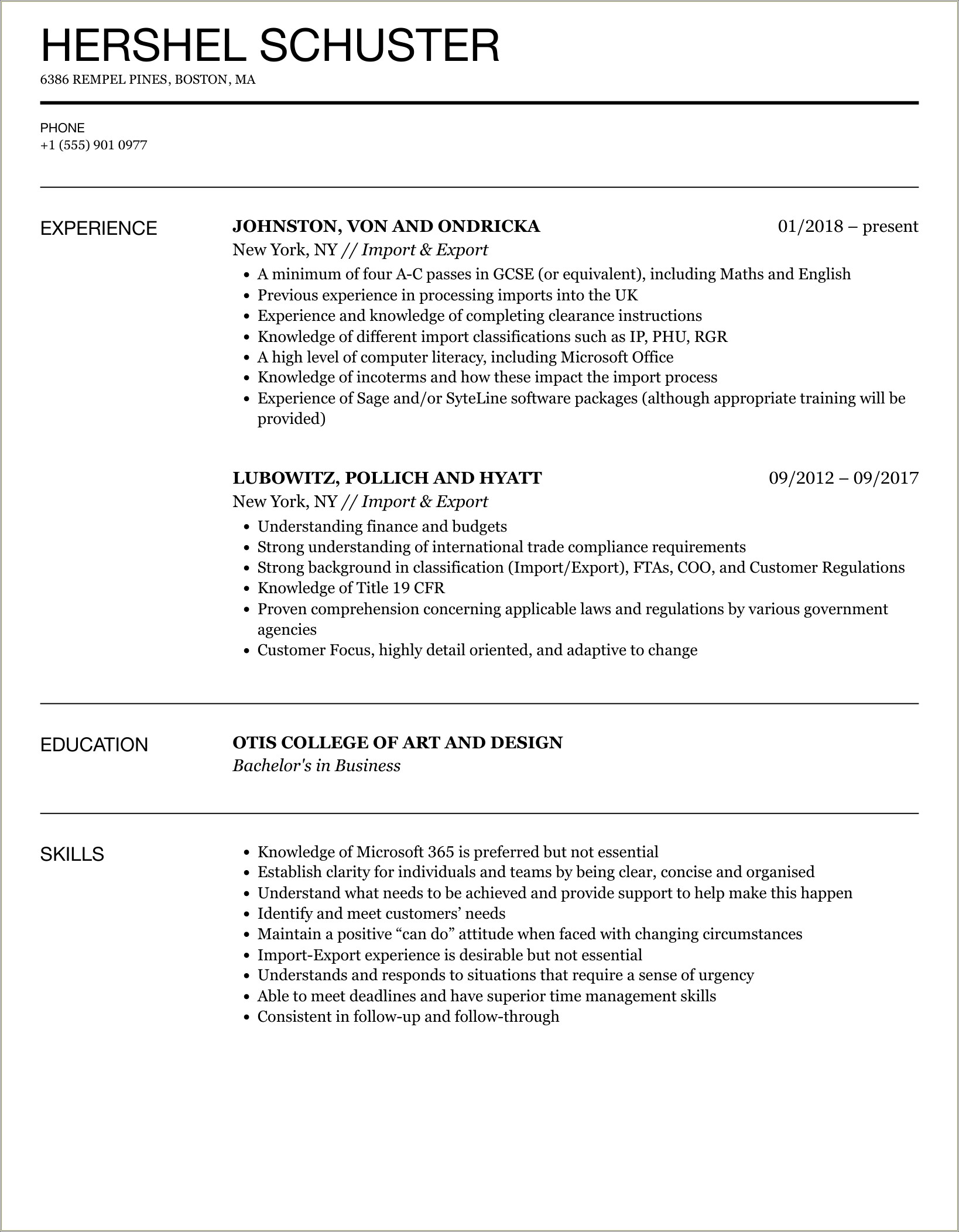Best Resume Format To Save Room