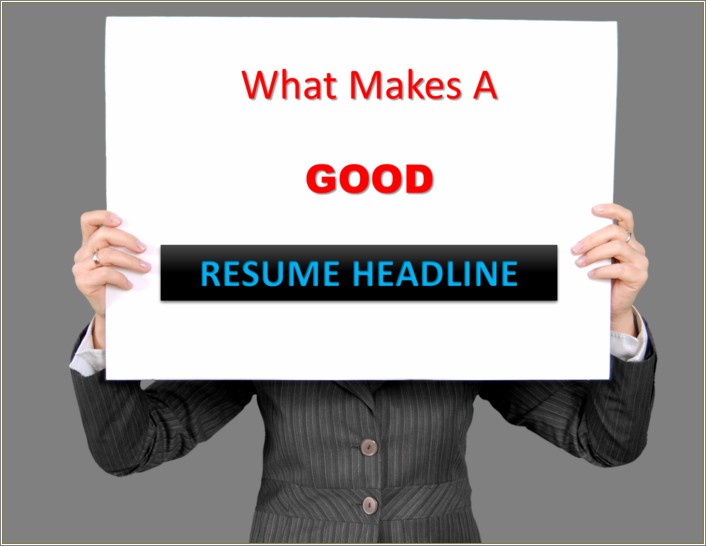 Best Resume Headline For B Tech Freshers