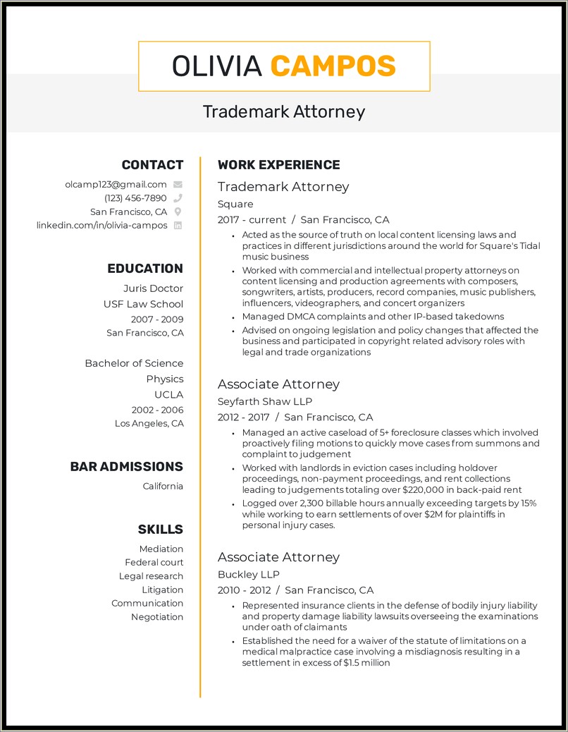 Best Resume Help For New Lawyers