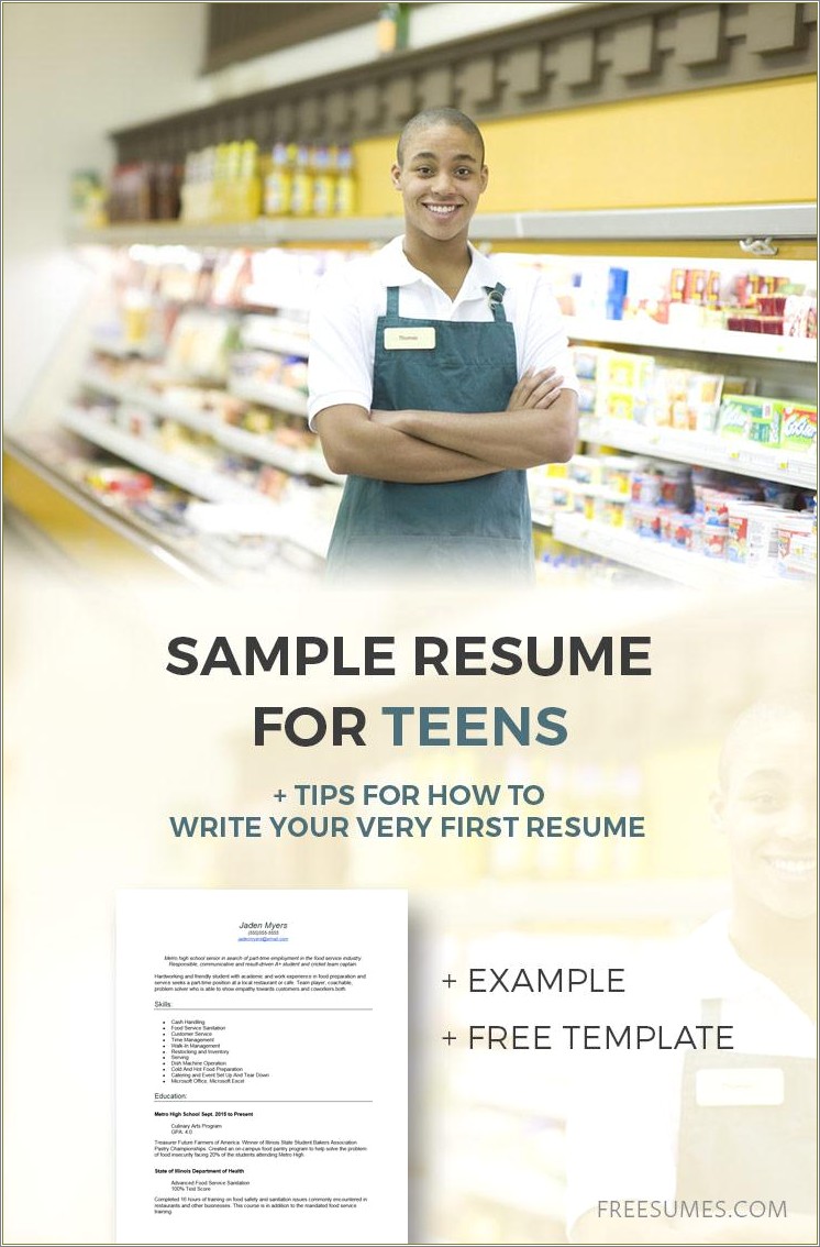Best Resume Outline To Use For Teens