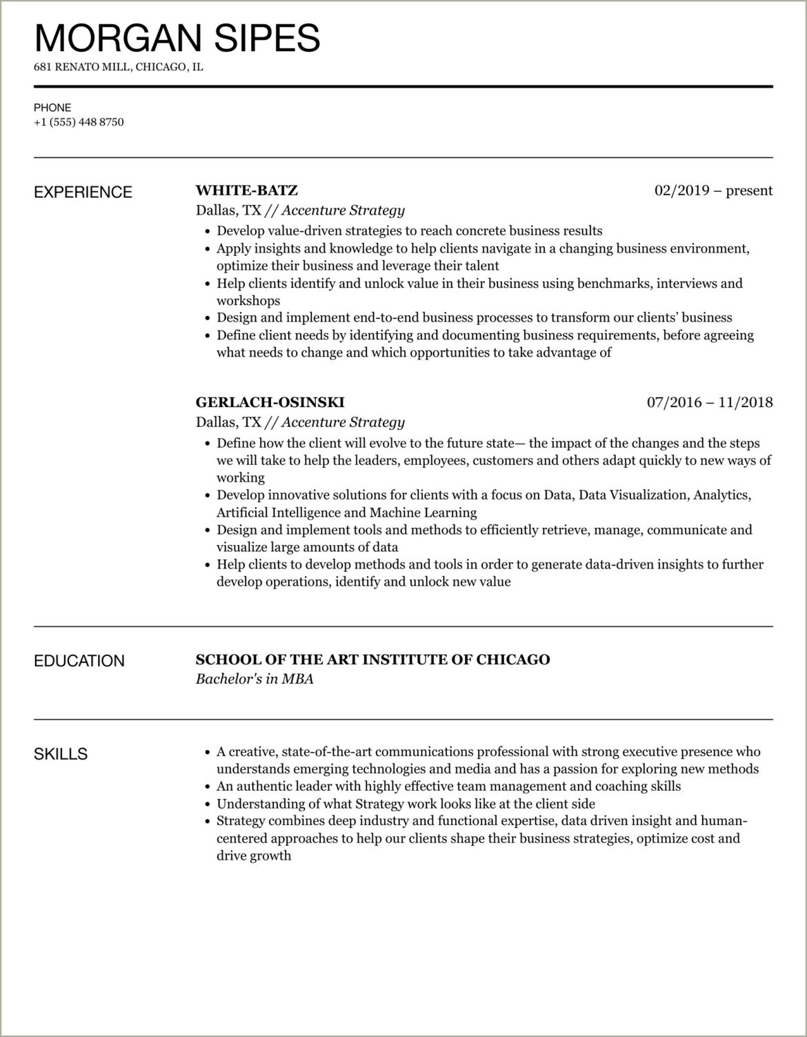 Best Resume Samples For Mba Freshers