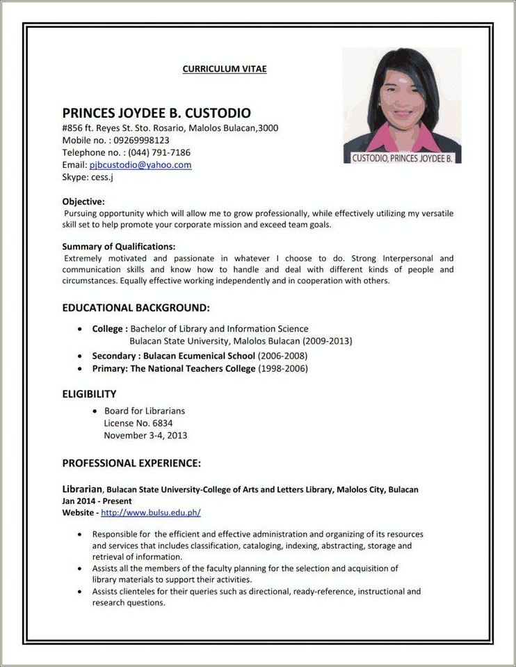 Best Resume Template For Proposal Writers