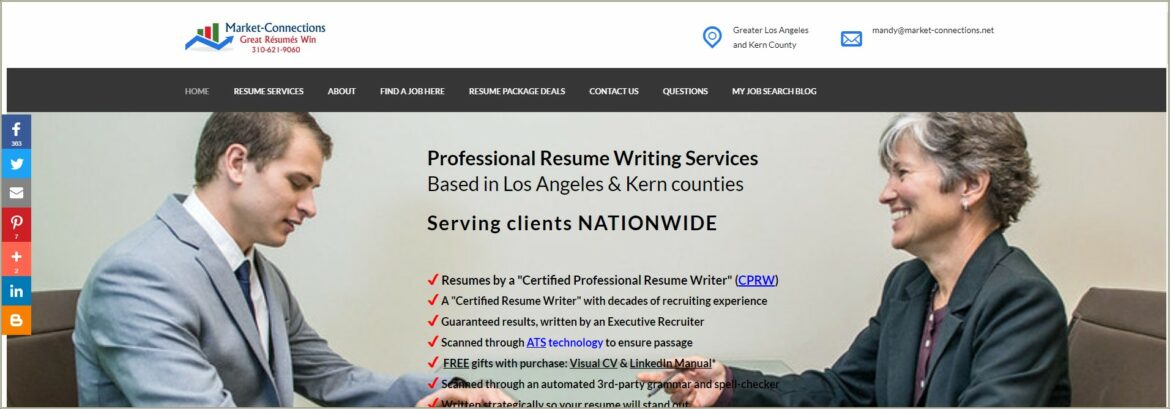 Best Resume Writers In Los Angeles