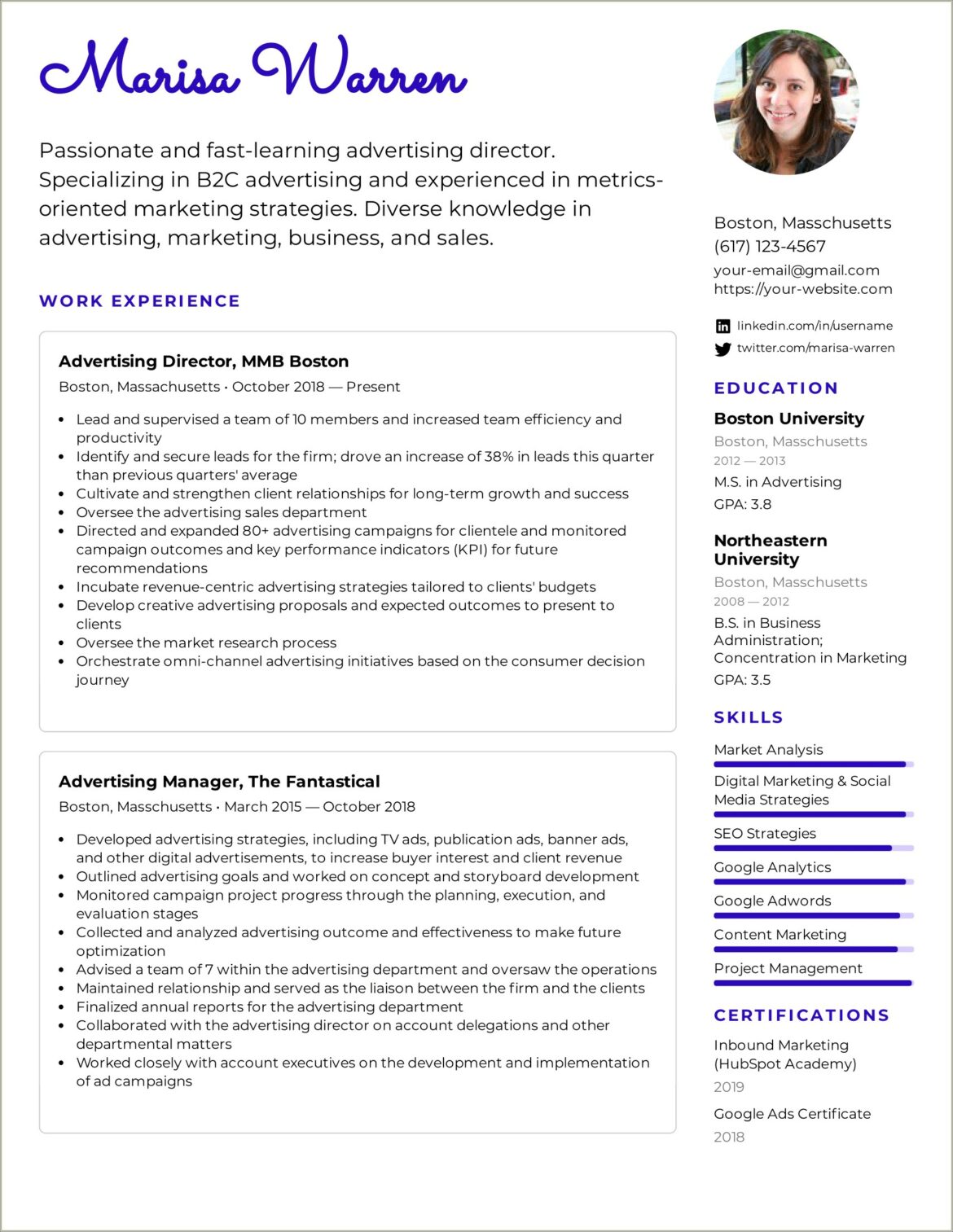 Best Sales Director Resume Examples 2019