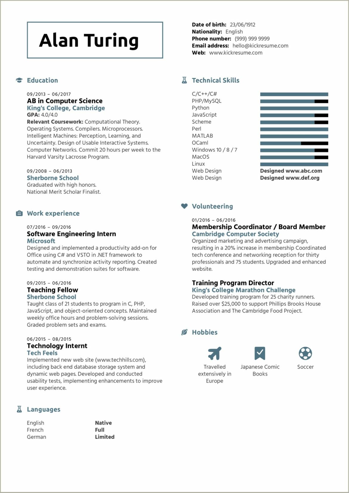 Best Sample Resumes For Engineering Students