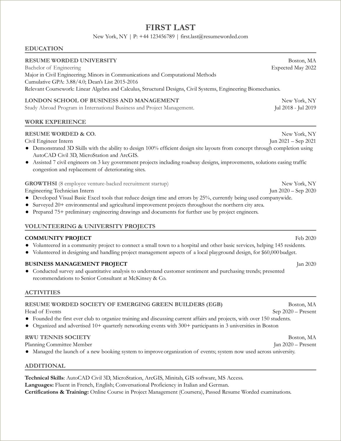 Best Skills To Acquire For Civil Engineer Resume