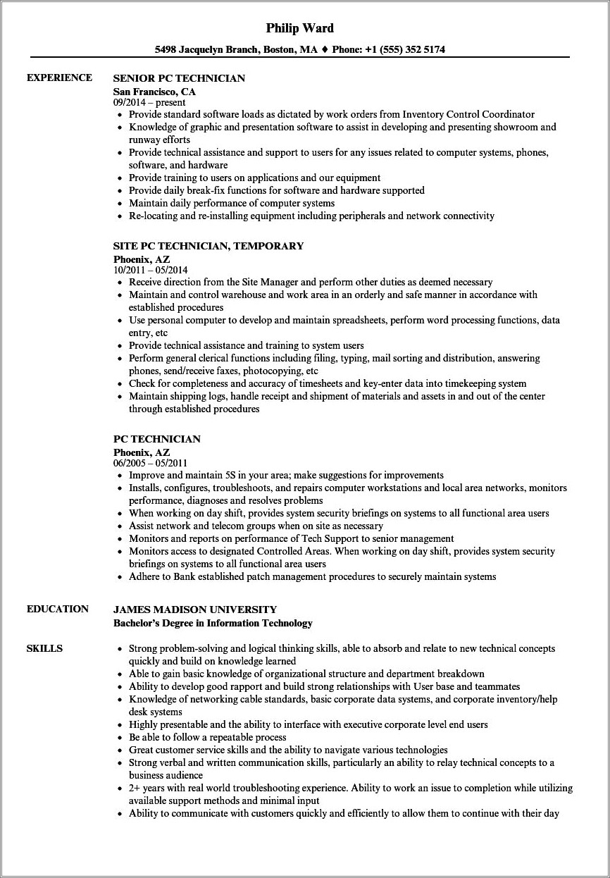 Best Skills To Include On Computer Technician Resume