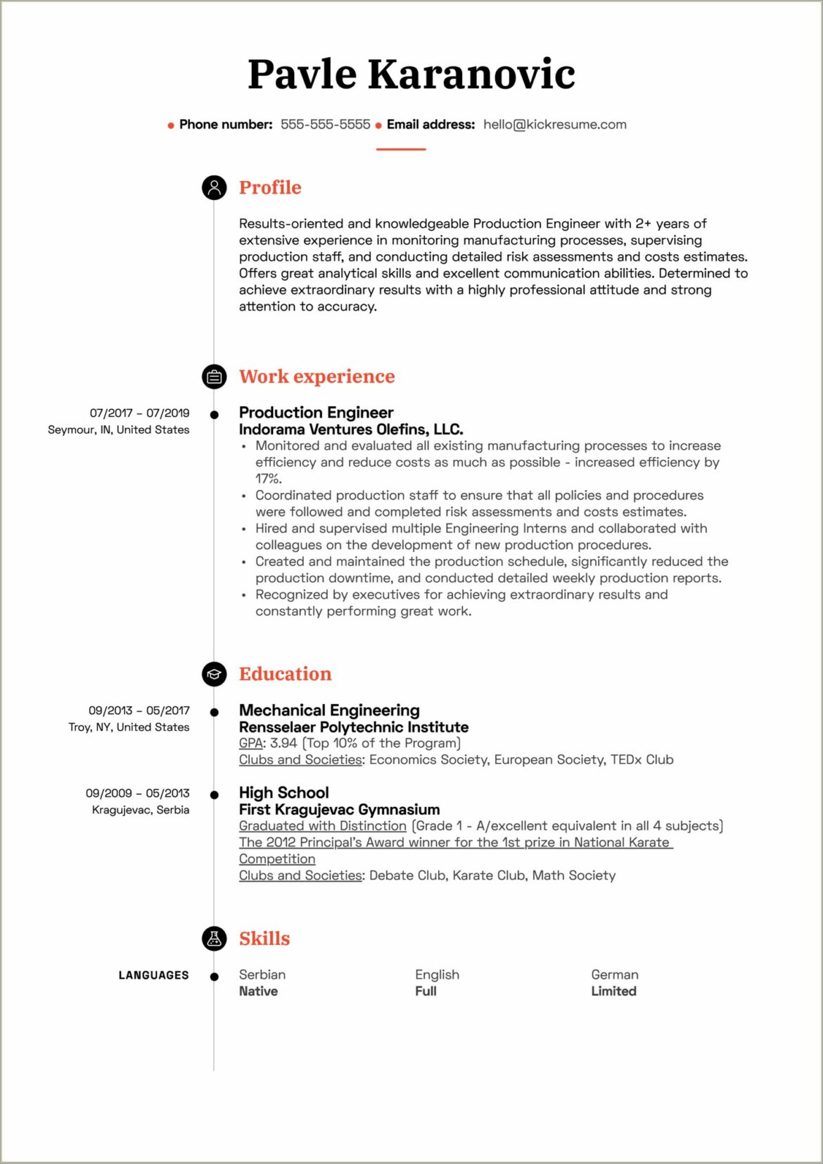 Best Summary For Resume Engineer