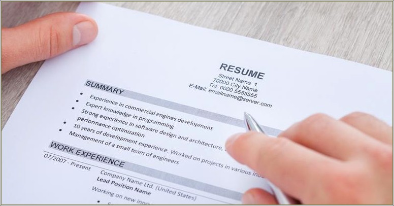Best Summary In Resume For Masters Graduated