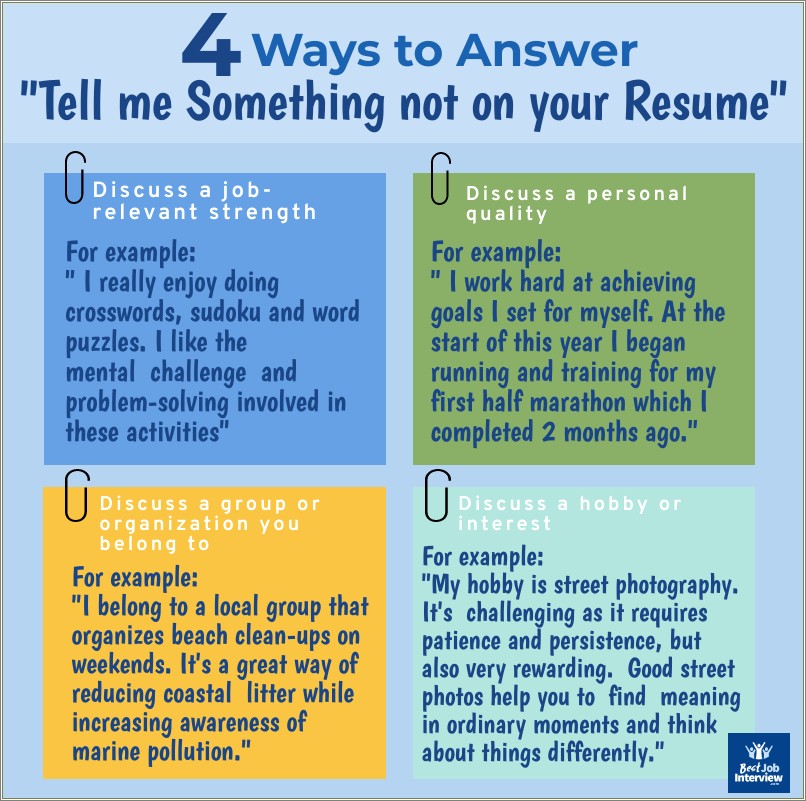Best Things To Write On Your Resume