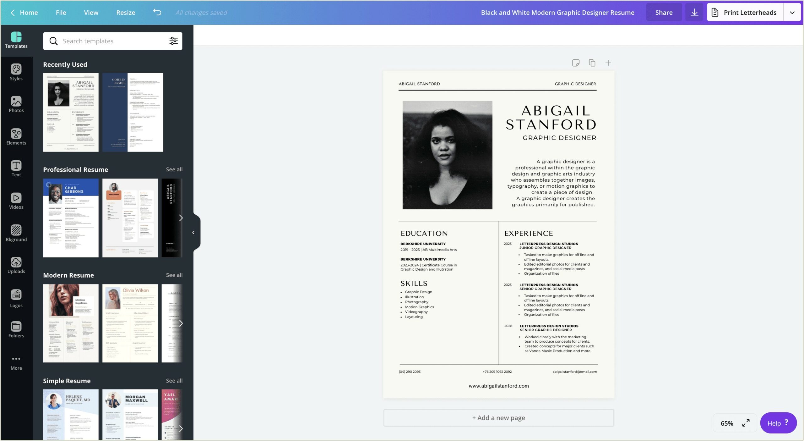 Best Typefaces For A Graphic Designer's Resume