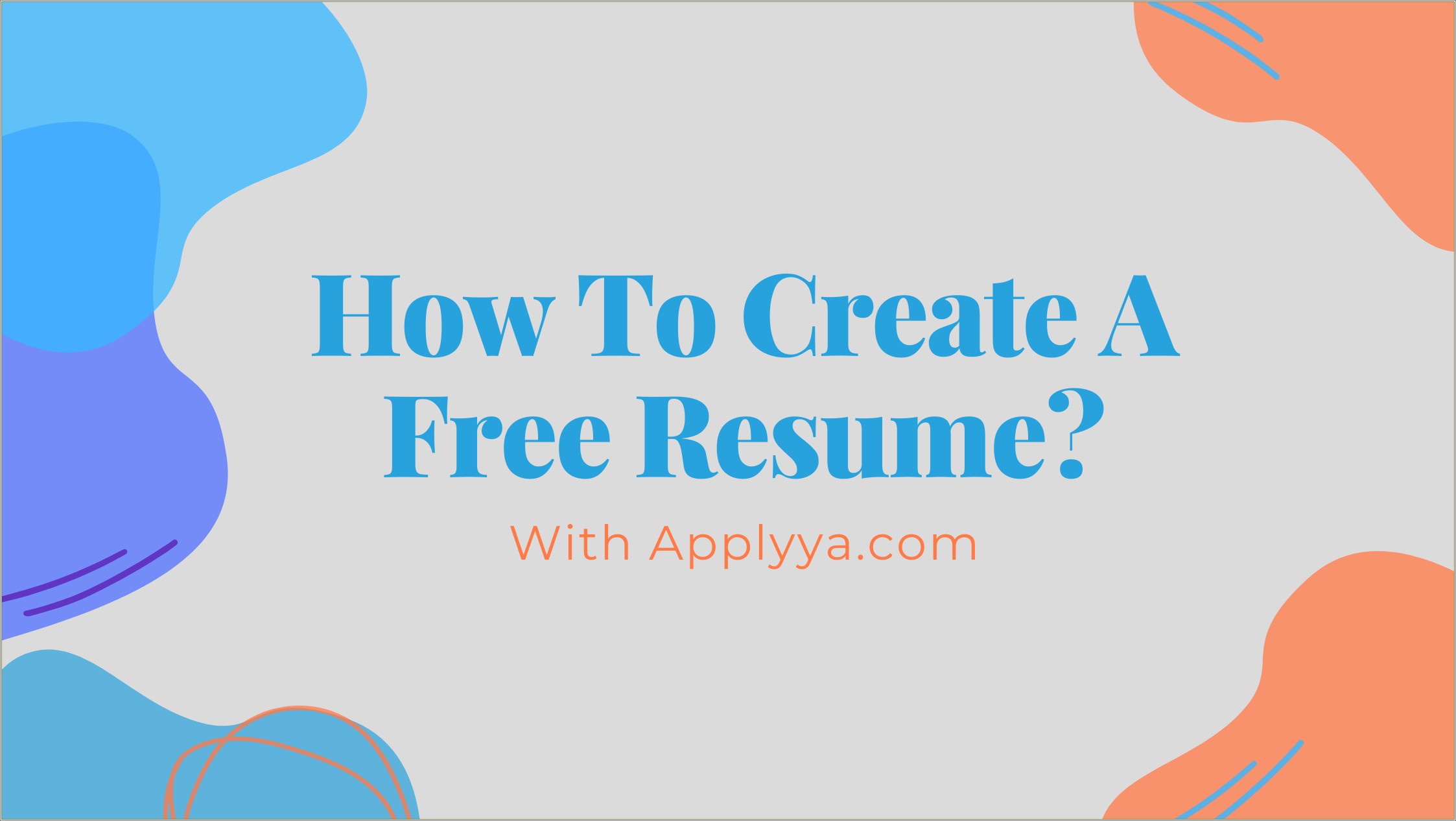 Best Way To Create A Free Resume
