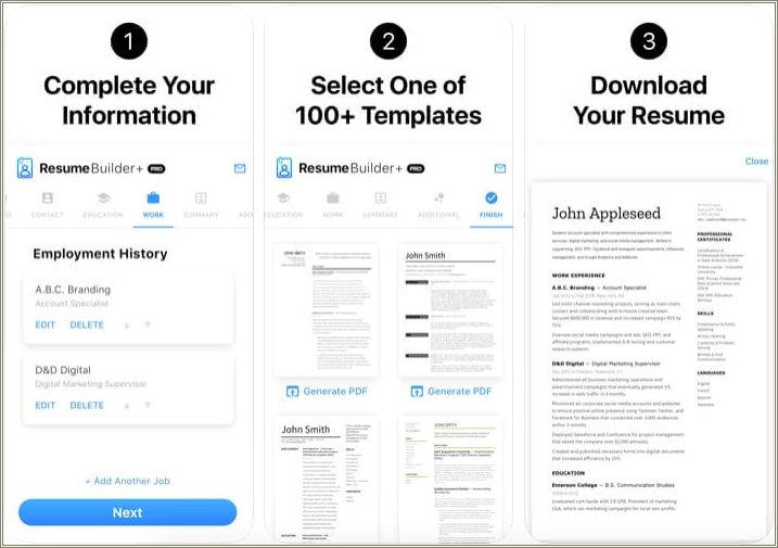 Best Way To Create A Resume On Iphone