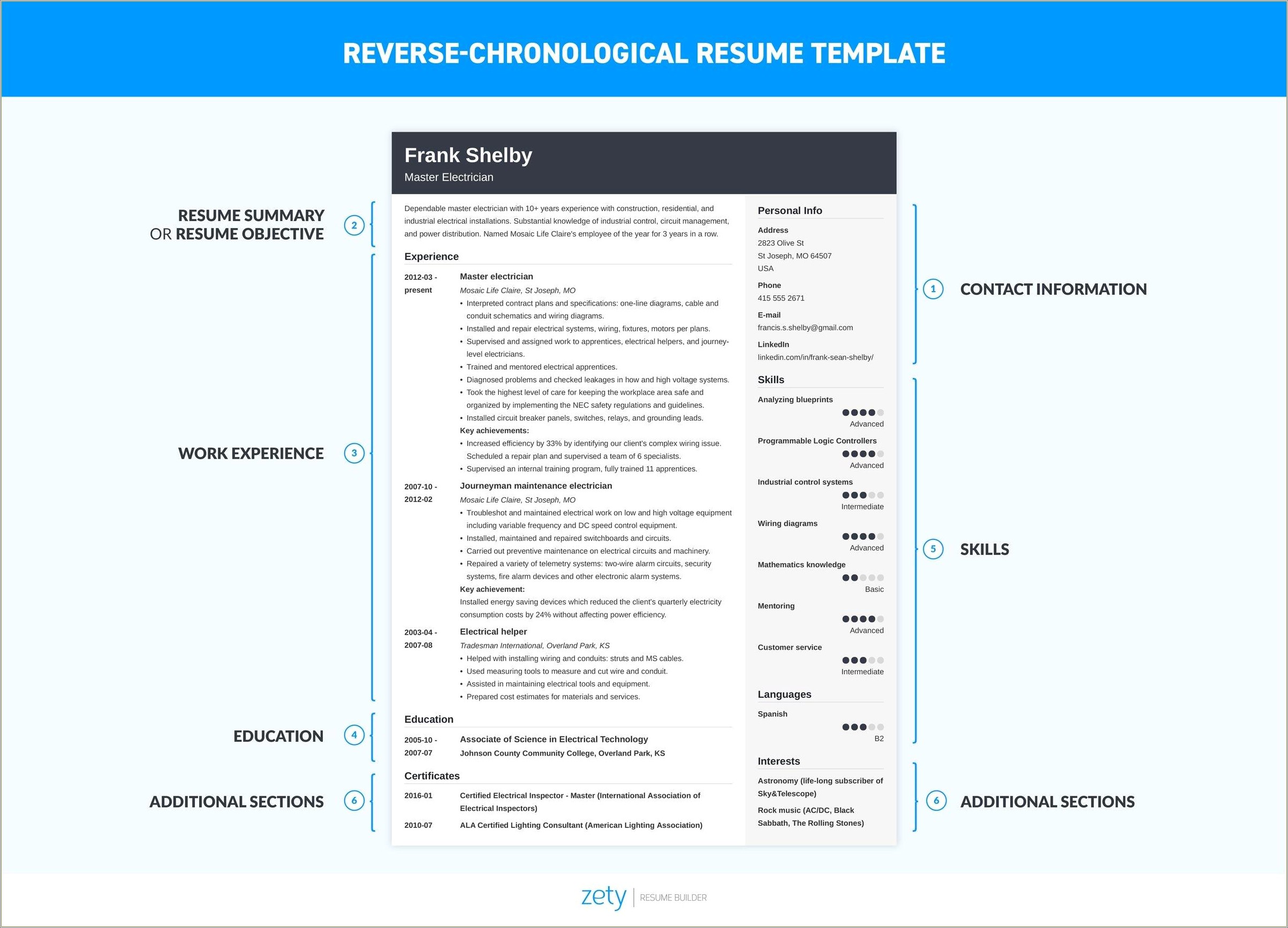 Best Way To Display Dates On A Resume