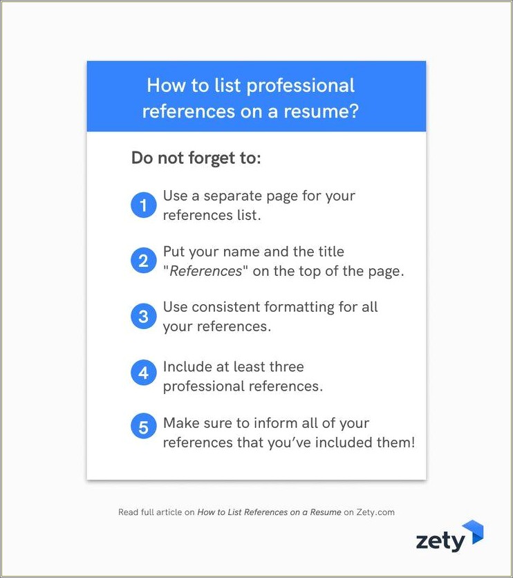 Best Way To Format List On Resume