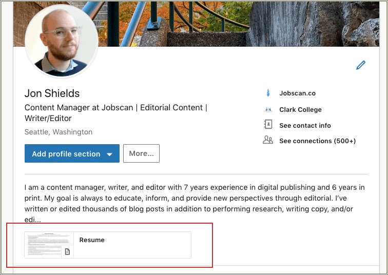 Best Way To Save Resume In Linkedin