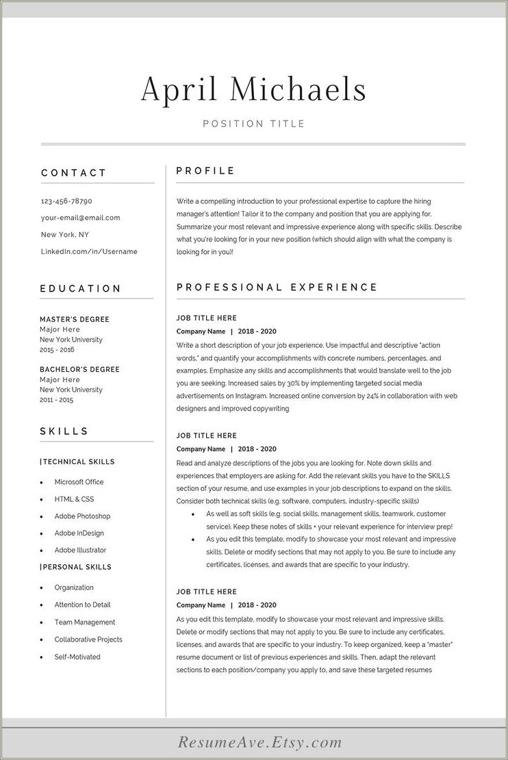 Best Way To Save Resume In Photoshop