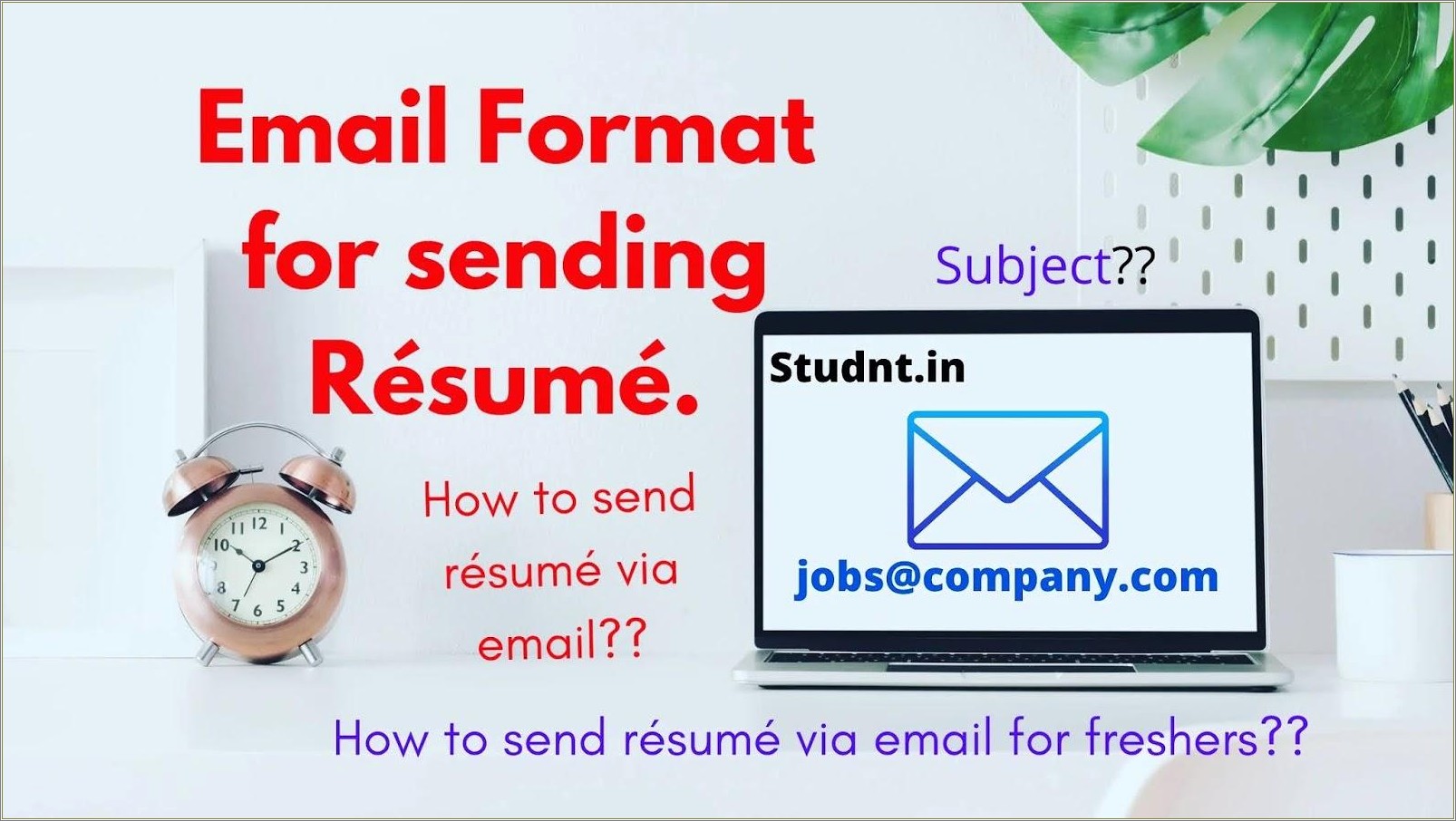 Best Way To Send A Resume By Email