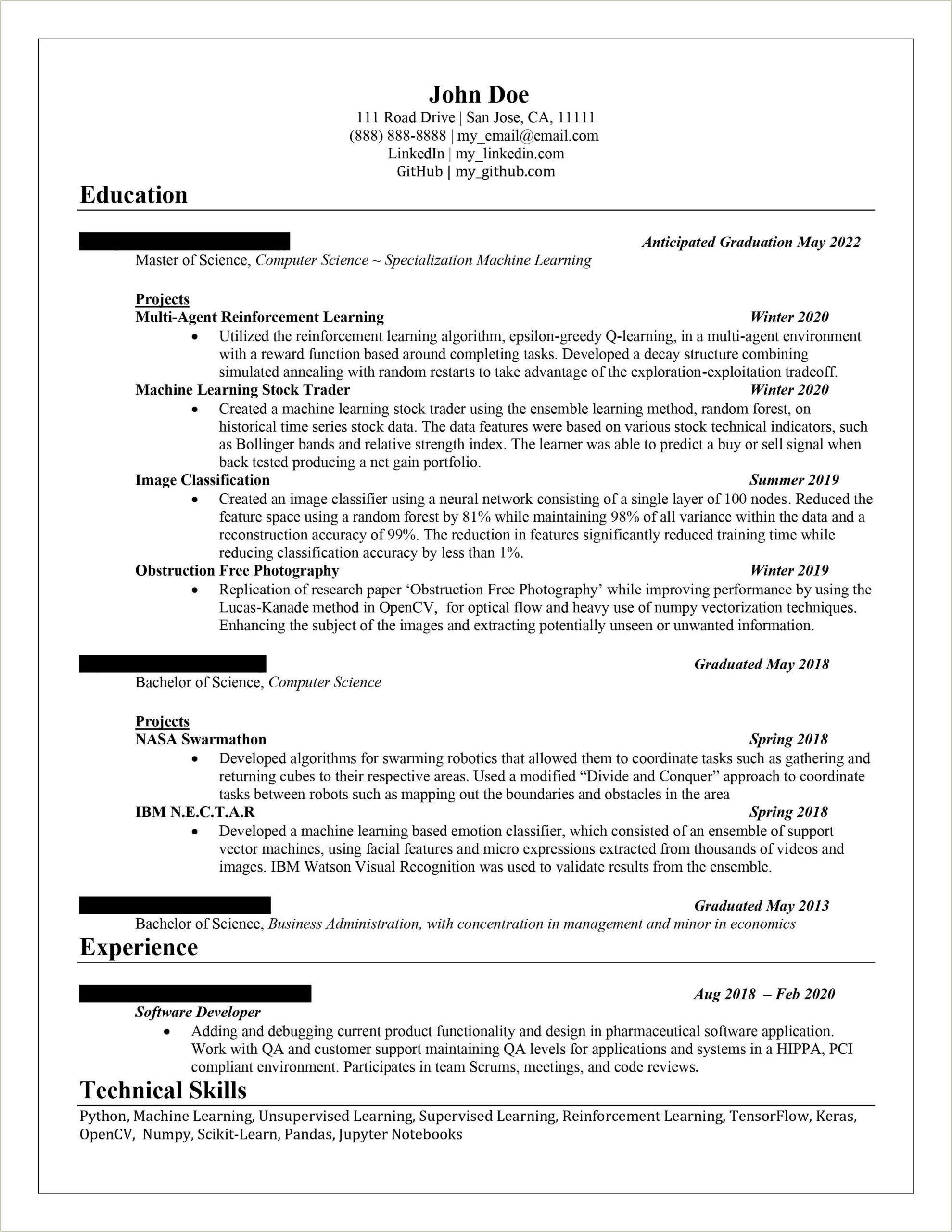 Better Word For Unsupervised On Resume