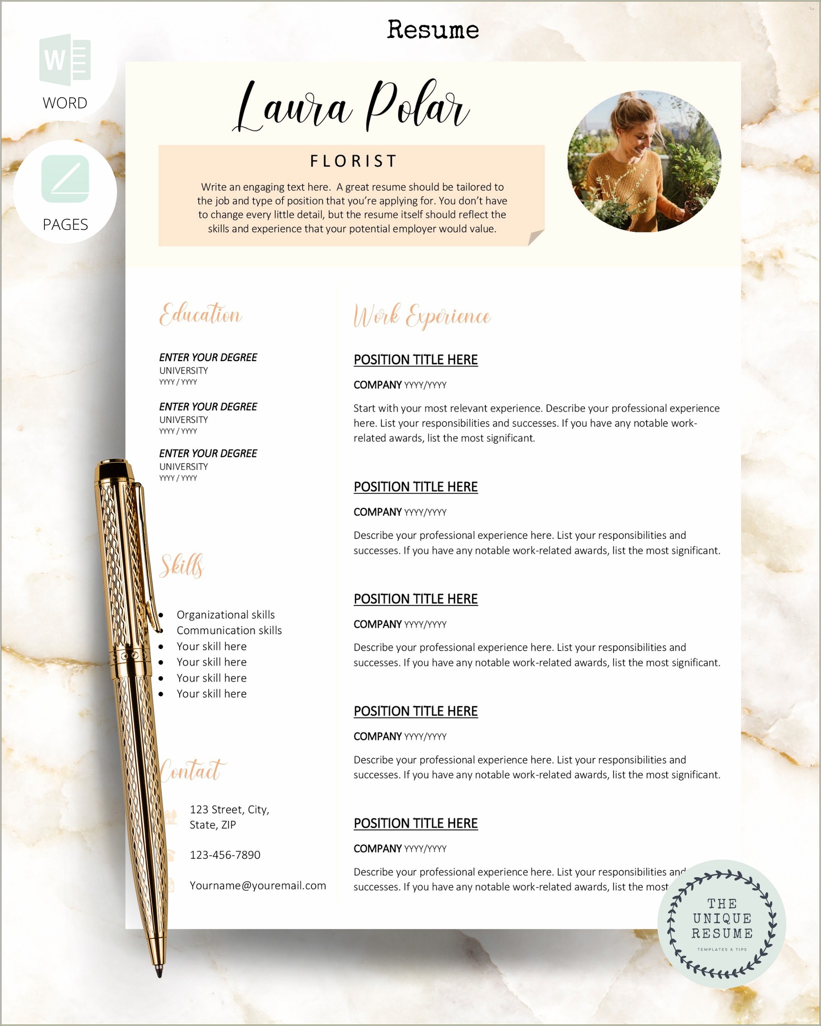 Bought Orange Resume Template And Did Not Download