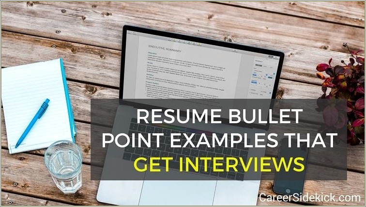 Bullet Points For School Resume Examples