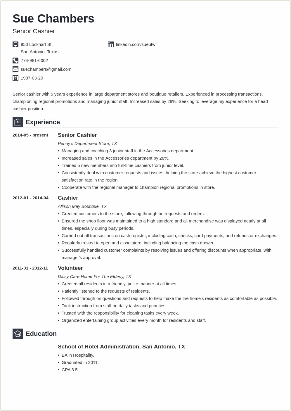 Burger King Cashier Job Description Resume