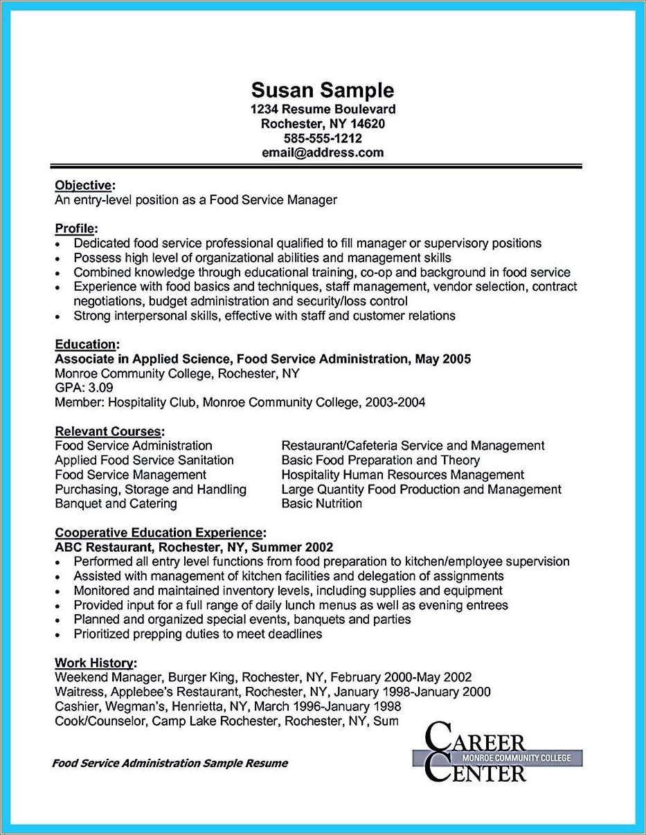 Burger King Team Leader Job Description Resume