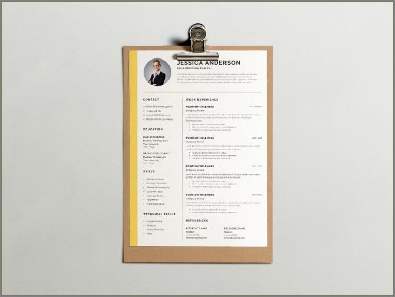 Business Analyst Resume Template Free Download