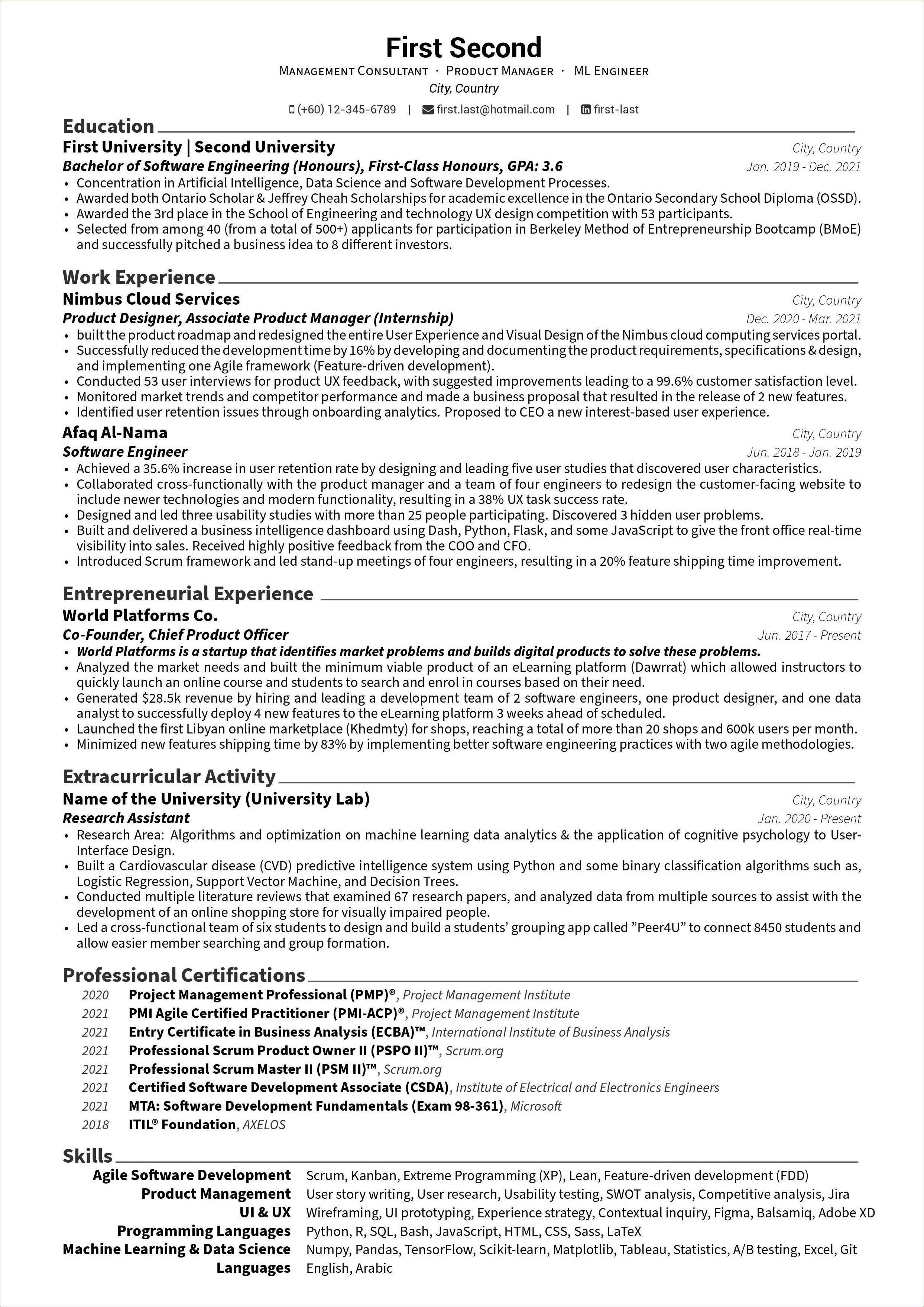 Business Analyst Resume With Balsamiq Experience