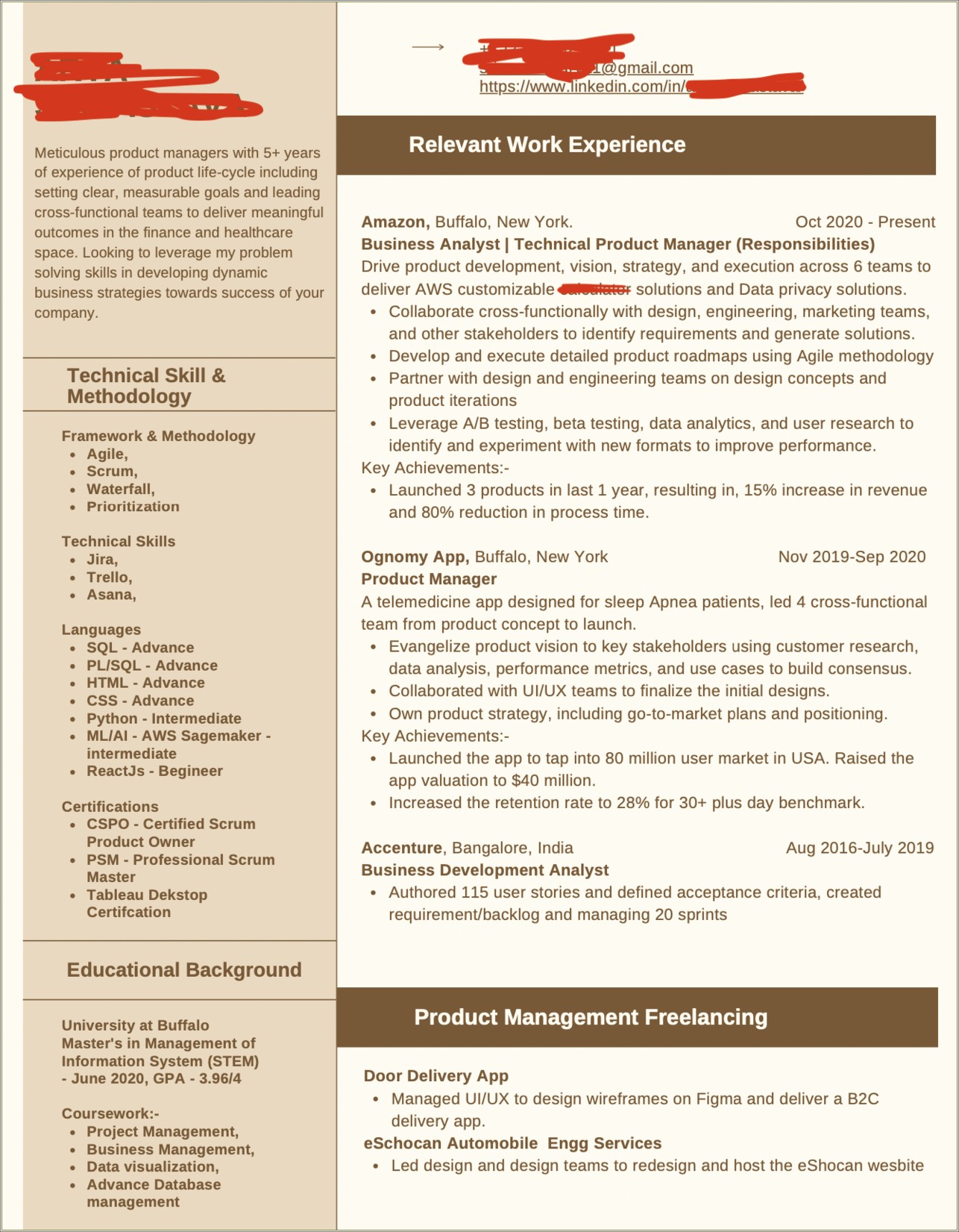 Business Analyst With Aws Experience Resume
