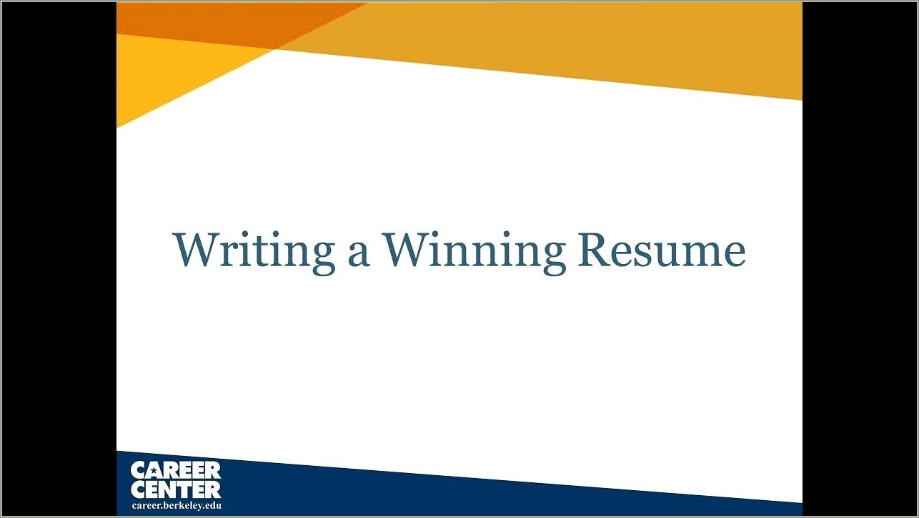 Cal Career Center Uc Berkeley Resume Words