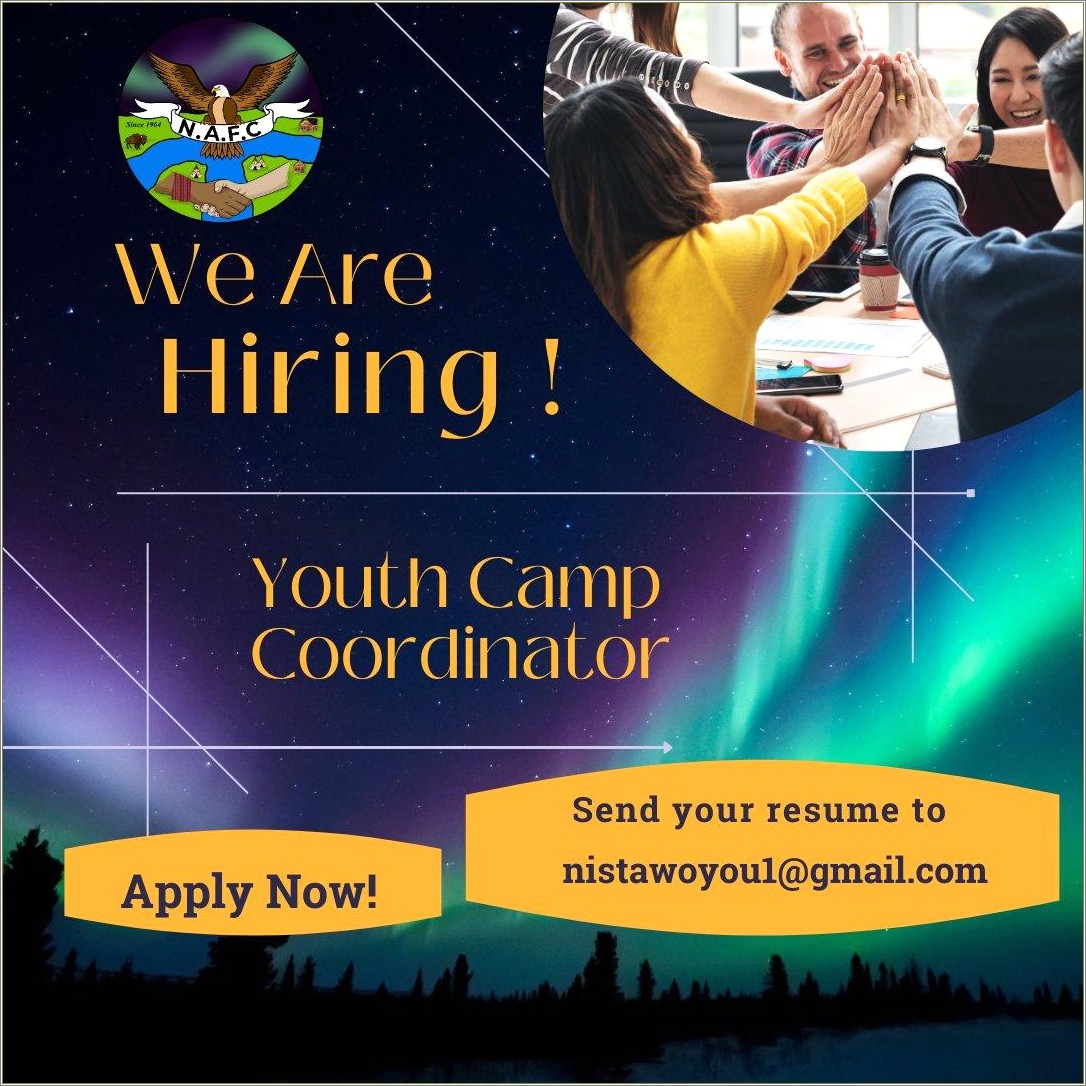 Camp Coordinator Job Description For Resume