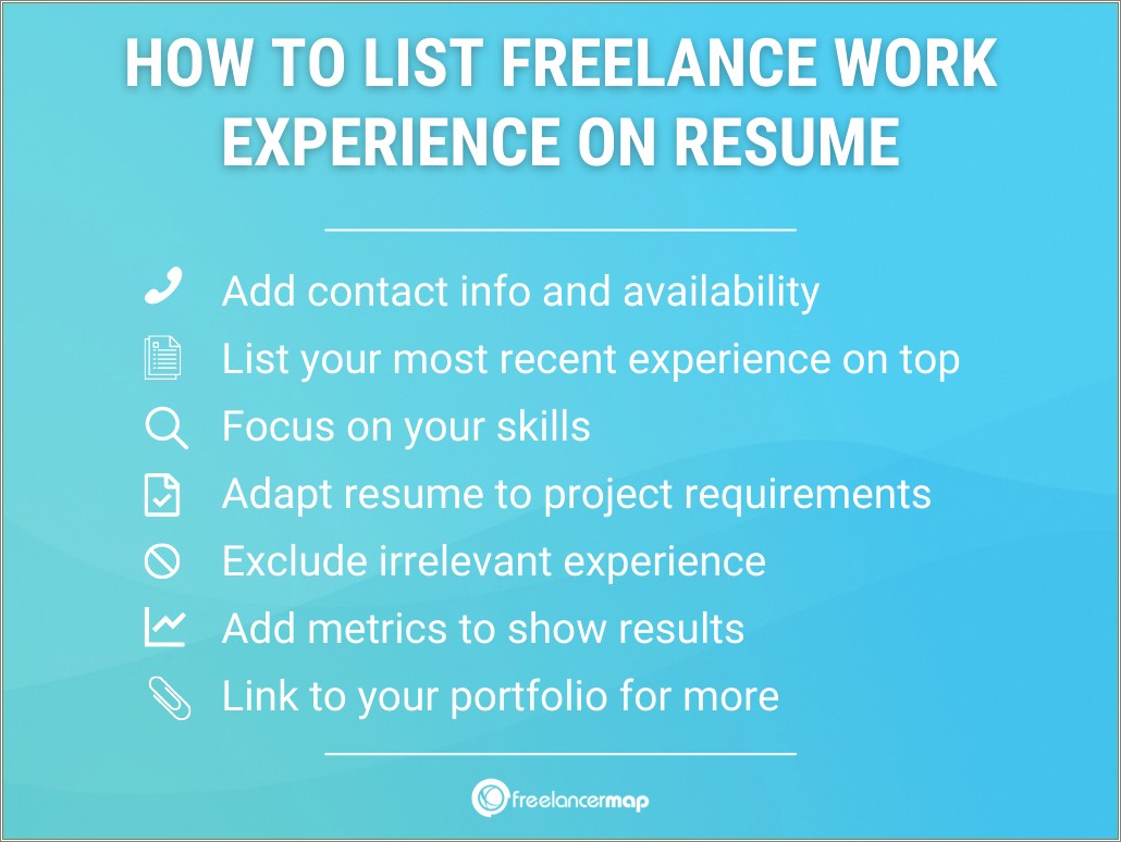 Can I List Freelance Work On Resume