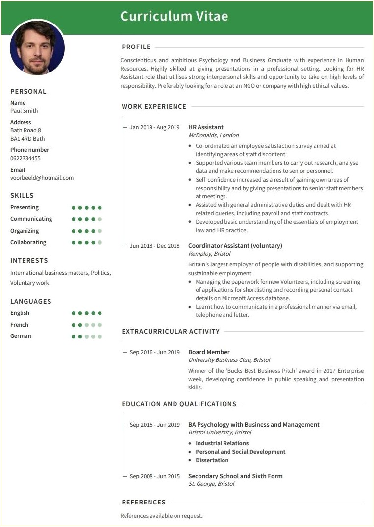 Can Thesis Ne Under Work Experience In Resume