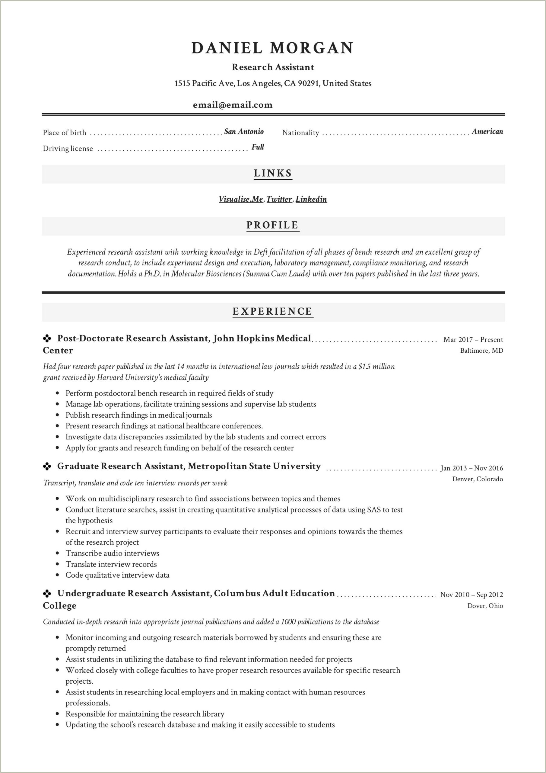 Can You Put Graduate Assistantship On Resume
