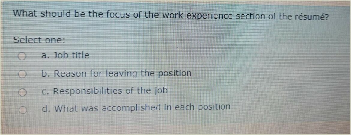 Can You Put Reason For Leaving On Resume