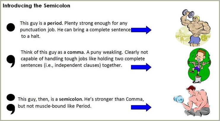 Can You Put Semicolon In Your Resume