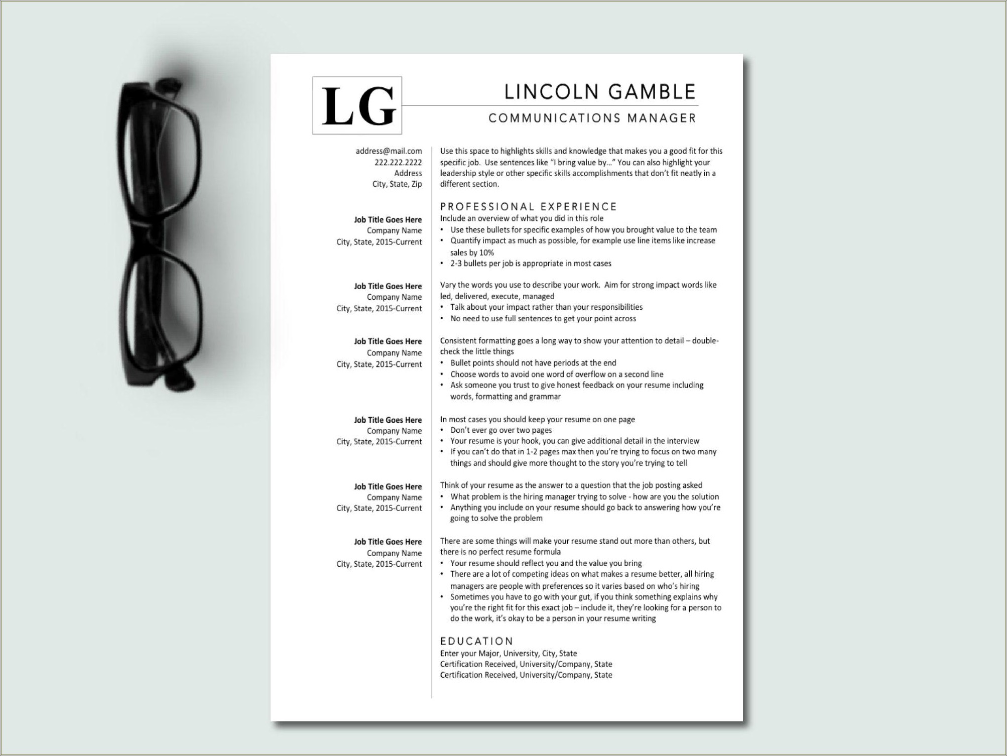 Can Your Resume Look Similar To Samples