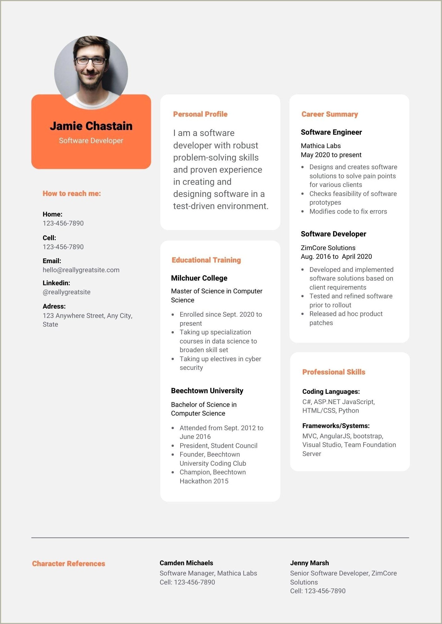 Canva Red Gem Actrss Template Resume
