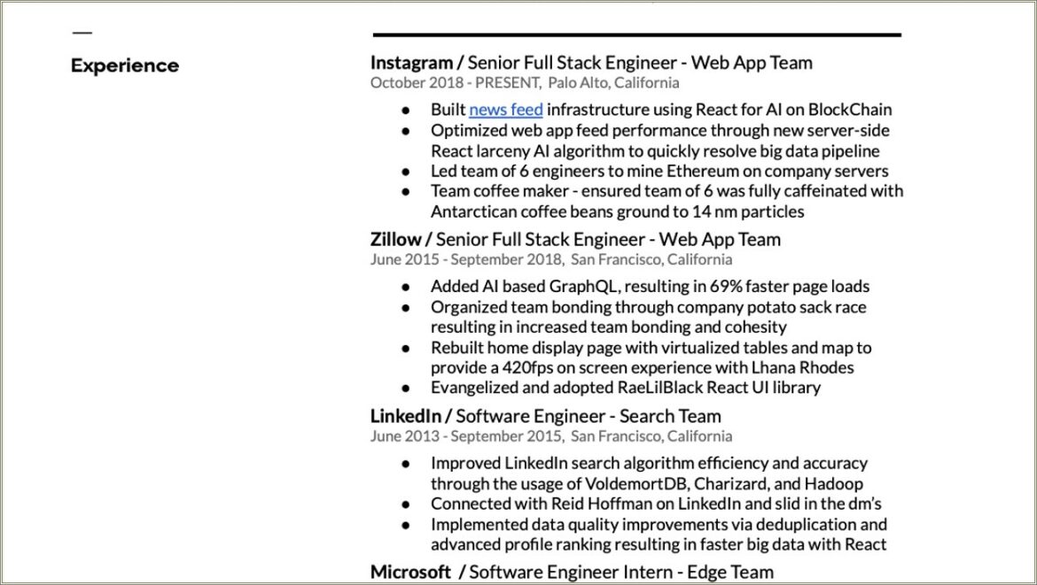 Car Hop Job Description For Resume